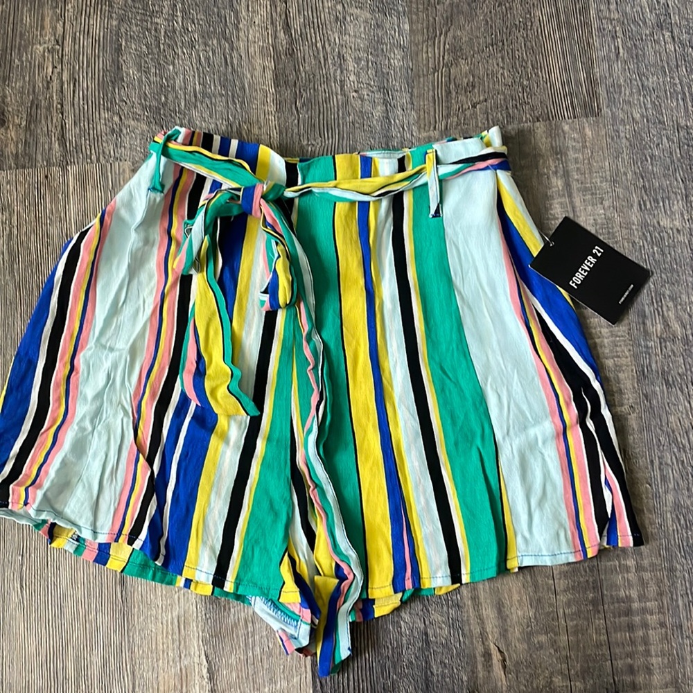 Forever 21 striped shorts